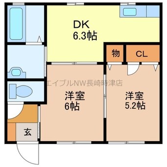 間取図 フレンドヒル