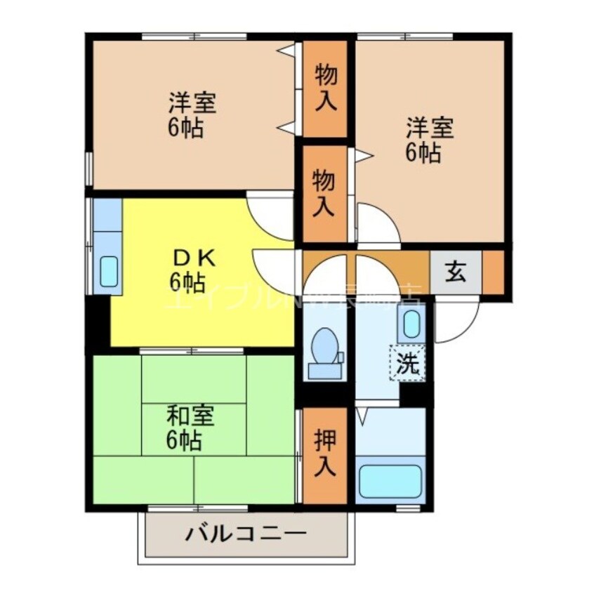 間取図 セジュール夢彩都B棟