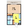 Residence西山 1Kの間取り