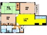 七福マンション八幡町 3DKの間取り
