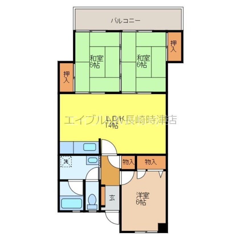 間取図 エクセレンス下屋敷