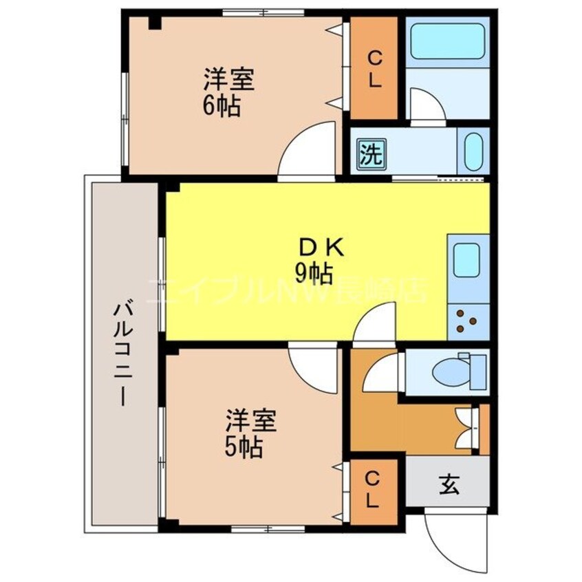 間取図 ベイテラス南山手