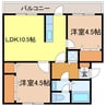 フロンティア葉山 2LDKの間取り