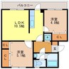フロンティア葉山 2LDKの間取り