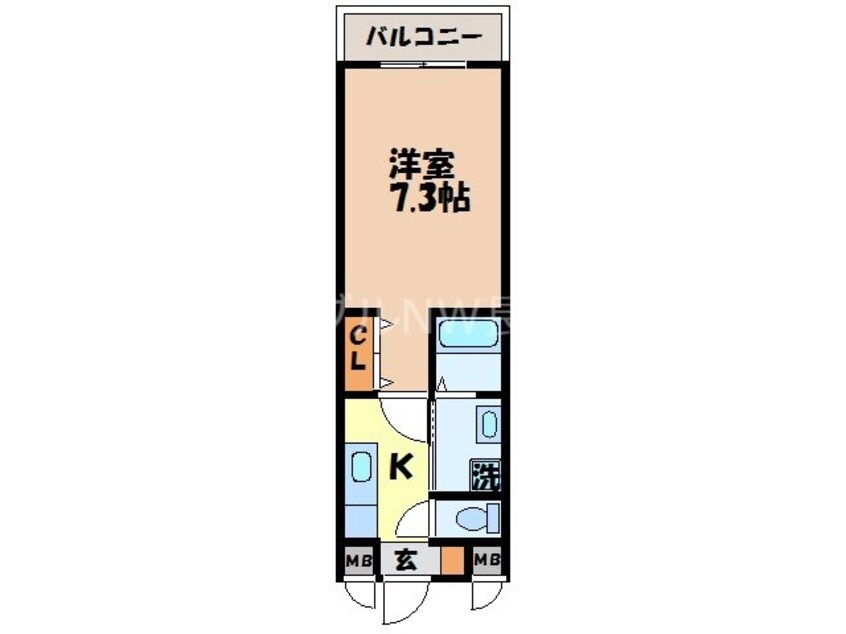 間取図 スクウェアヒルズ中園