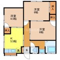 田上アパートの間取図