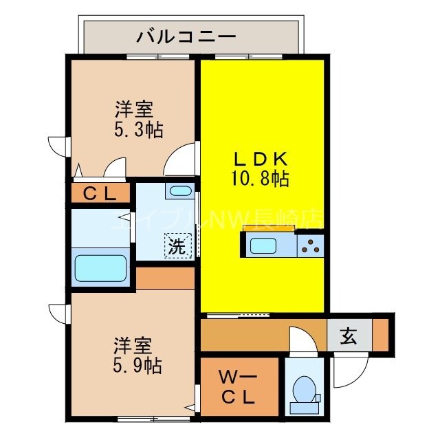 間取り図 メゾン・ド・ビブⅡ