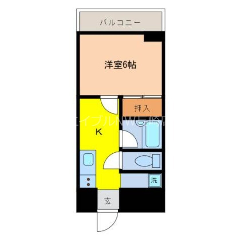間取図 長崎本線/諫早駅 徒歩3分 2階 築28年
