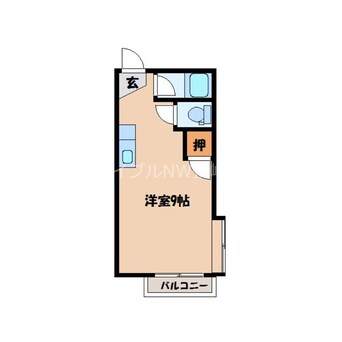 間取図 長崎本線/現川駅 徒歩75分 2階 築34年