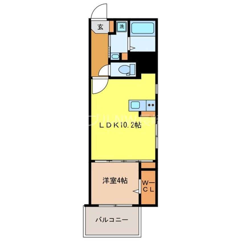 間取図 サンロージュ浦上駅前