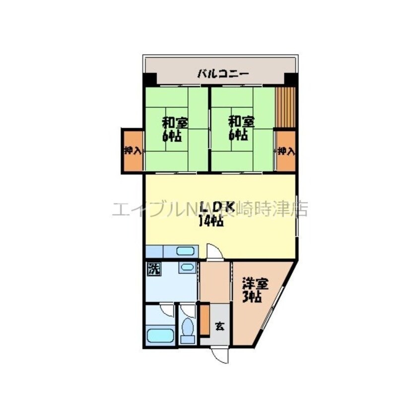 間取図 エクセレンス下屋敷