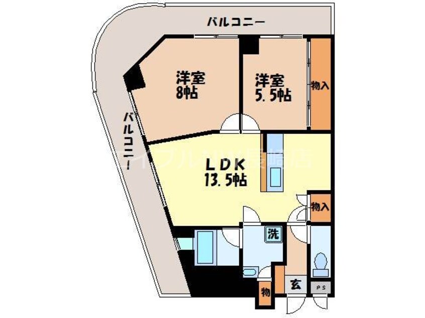 間取図 シュール花丘