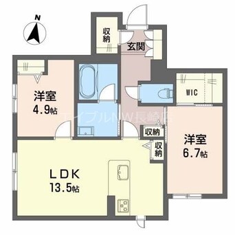 間取図 シャーメゾン　リバーダイヤ