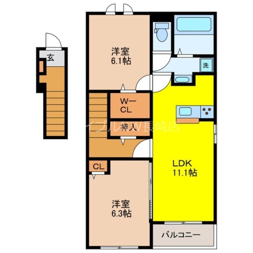 間取図 アムール　ベルⅠ