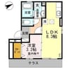 カーサモンターナ 1LDKの間取り