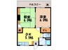 松尾ビル(淵町) 2Kの間取り