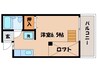 コーポおさむら 1Rの間取り