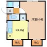 アステール春木Ⅱ 1Kの間取り