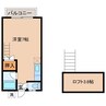 エステートハイツ出雲 1Rの間取り