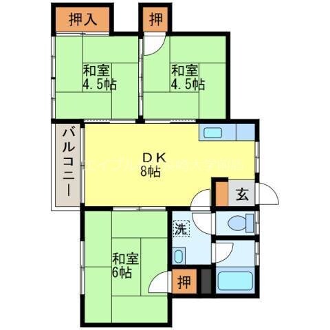 間取り図 ガーデンハイツ風頭