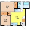 COZY 2DKの間取り