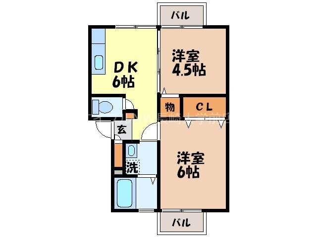 間取り図 ロワベール三原