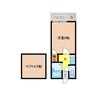 クイーン・パレスin長崎 1Kの間取り