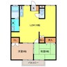 フルールヒルズ 2LDKの間取り