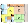 エトワール愛宕 2DKの間取り