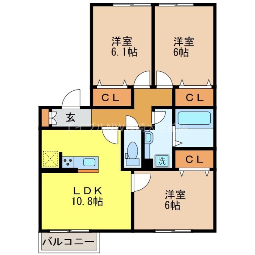 間取図 ウィット深堀