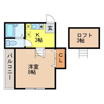 間取図 長崎本線/長与駅 徒歩11分 1階 築26年