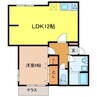 コリーヌ小島 1LDKの間取り