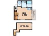 アメニティ東小島Ⅰ 1Rの間取り