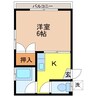 長崎本線/浦上駅 車移動 1階 築38年 1Kの間取り