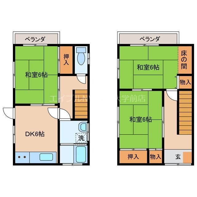 間取り図 岩屋町戸建て