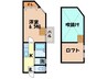 ハーモニー泉 1Kの間取り