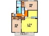 メルベーユ光 2LDKの間取り
