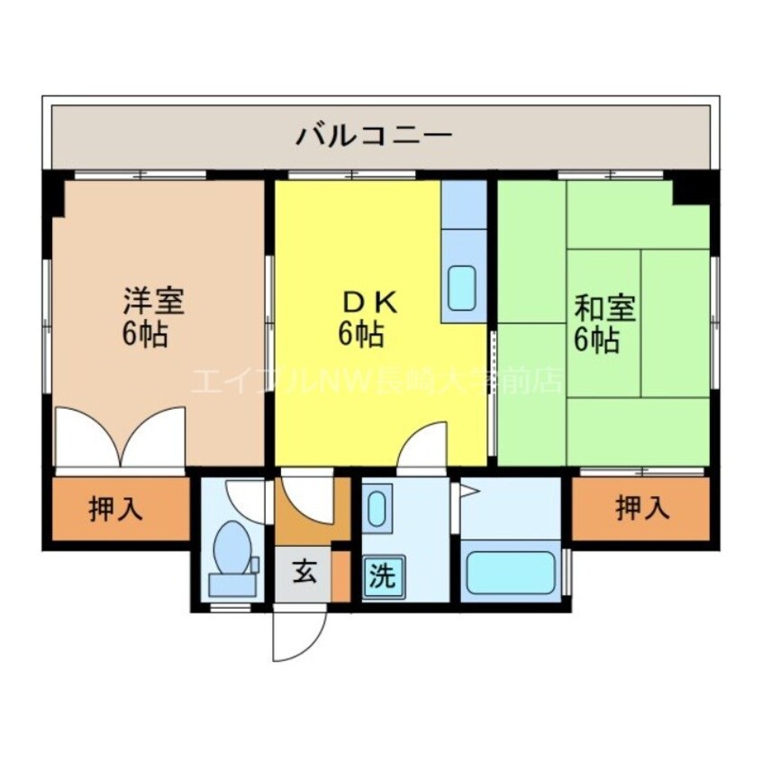 間取図 チャームハイツ