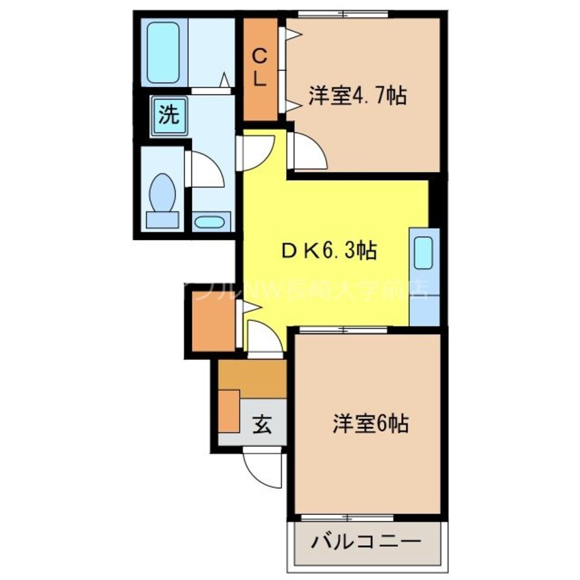 間取図 エクセル彩が丘Ⅱ