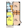 昴 2LDKの間取り