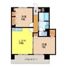 Residence赤迫 2LDKの間取り
