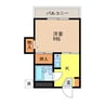 ハイツ音無 1Kの間取り