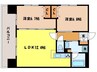 ABITI浜町 2LDKの間取り