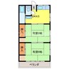 長崎本線/高田駅 徒歩61分 2階 築49年 2DKの間取り