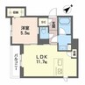 シャーメゾンさかえ町 1LDKの間取り
