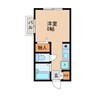 パージュ弐番館 1Rの間取り