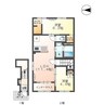 仮）芒塚新築アパート 2LDKの間取り