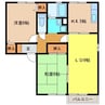 リバーサイドＫ 2LDKの間取り