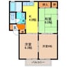 ディアス・コージ 3Kの間取り
