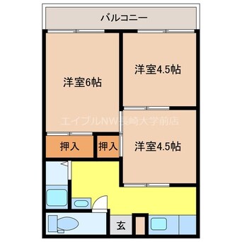 間取図 大川ハイツ